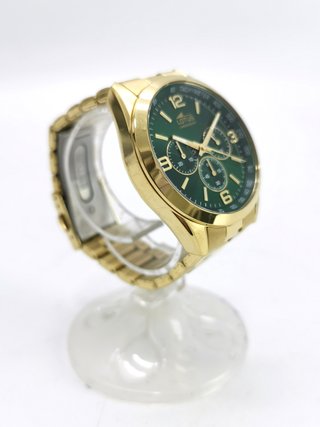 Reloj Lotus Cronógrafo Dorado Esfera Verde