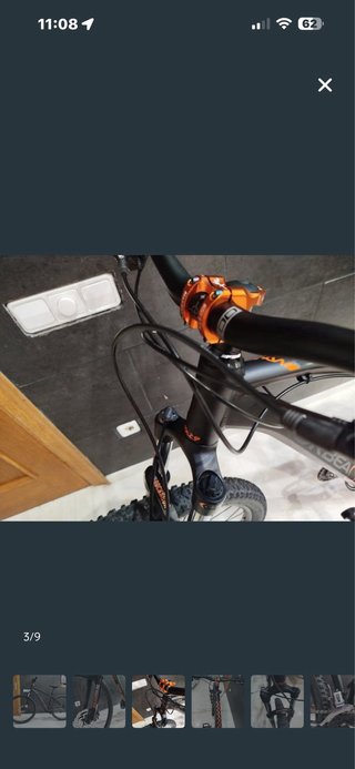 Bicicleta Montaña Orbea Negra Naranja