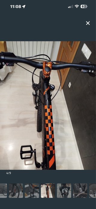 Bicicleta Montaña Orbea Negra Naranja