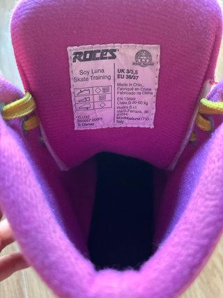 Patines Soy Luna Niña Rosa y Amarillo. Talla 36/37