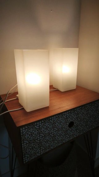 2 Lámparas Mesita Noche Ikea