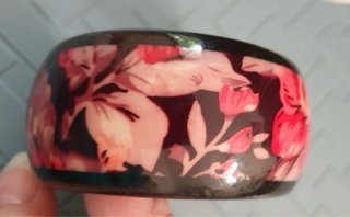 Bracciale Vintage Anni 80 Stile Orientale legno