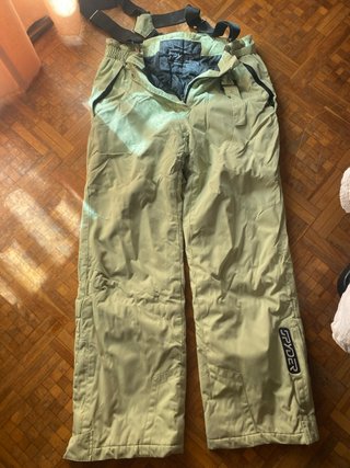 Pantalones de esquí Spyder verde oliva