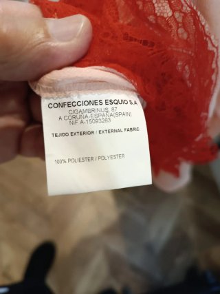 Blusa tirantes ALBA CONDE encaje rojo