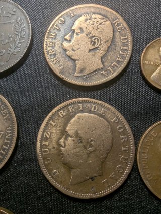 Lote monedas cobre Europa y Mundo