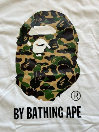 T-shirt BAPE bianca camo