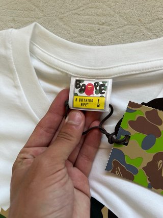 T-shirt BAPE bianca camo