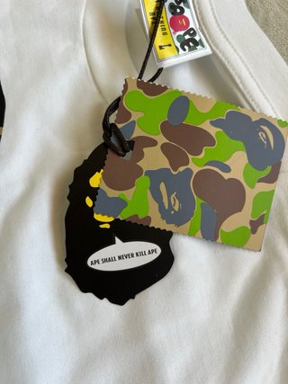 T-shirt BAPE bianca camo