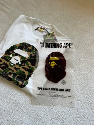 T-shirt BAPE bianca camo