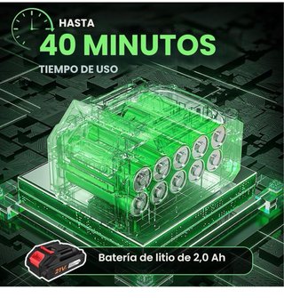 Cortacésped Eléctrico Inalámbrico con Batería