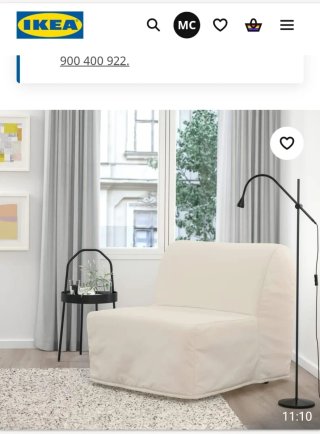 Sillón Cama Ikea Ransta Natural
