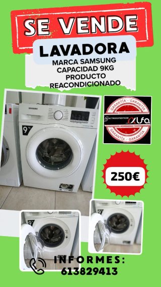 Lavadora Samsung 9kg Reacondicionada