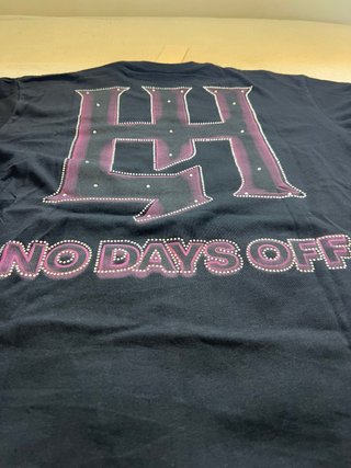 T-shirt nera Life Hustlers con angelo