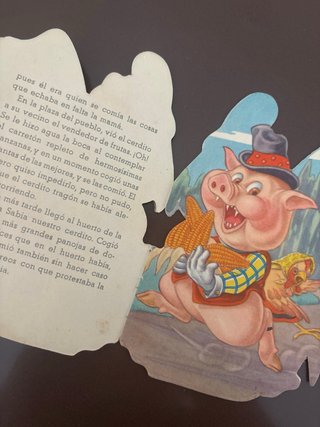 Cuento  troquelado “ El cerdito tragón”