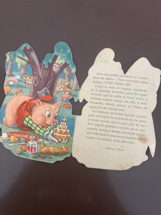 Cuento  troquelado “ El cerdito tragón”