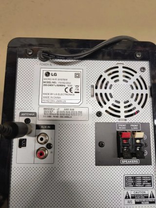 Minicadena LG Sonido Negro