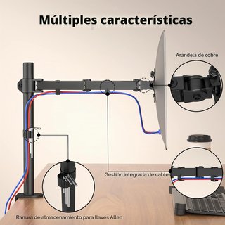 Soporte Monitor BONTEC Brazo 13-32 VESA 10kg