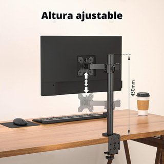 Soporte Monitor BONTEC Brazo 13-32 VESA 10kg