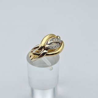 Anillo de Oro 18K, Diamantes, 4,76gr, T-16