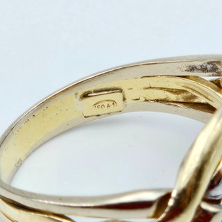 Anillo de Oro 18K, Diamantes, 4,76gr, T-16
