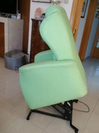 Sillón relax eléctrico verde
