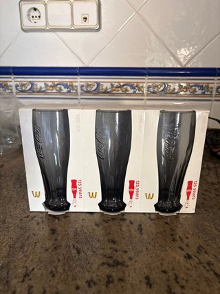 Set 3 Vasos Coca-Cola Vidrio