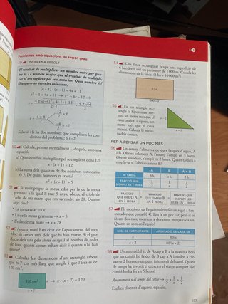 Libros de mates 2 de la eso tres trimestres nuevos