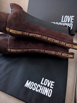 Botas Love Moschino Piel Marrón Talla 38