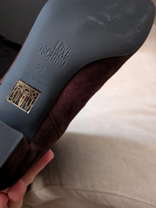 Botas Love Moschino Piel Marrón Talla 38