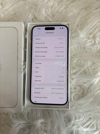 iPhone 16 Plus 128GB Blanco
