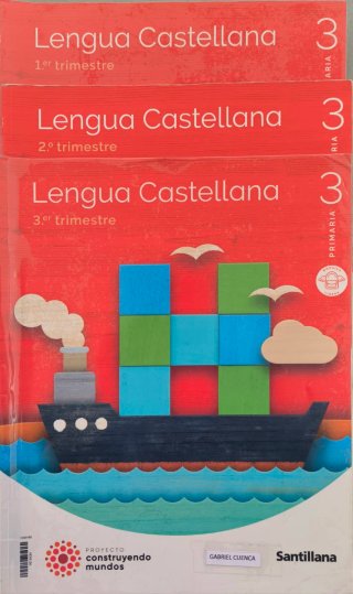Libros de texto de 3°primaria CEIP Santo Tomás Áv