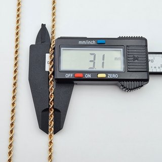 Cadena de Oro 18K, Cordon Salomonico, 7,39gr, 60cm