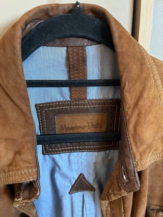 Chaqueta Massimo Dutti ante marrón