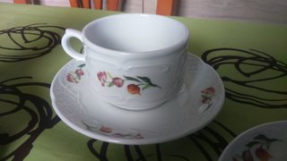 Juego 6 Tazas y Platos CIM Vintage Flores