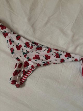 Costume da bagno donna fiori rossi