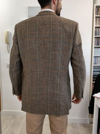Chaqueta americana lana cuadros