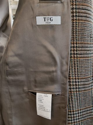 Chaqueta americana lana cuadros