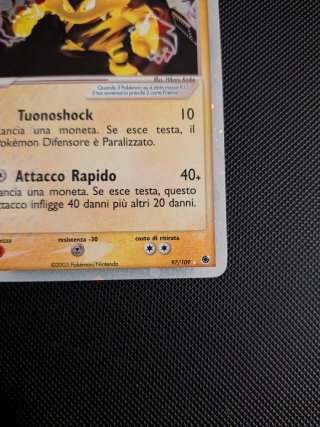 Carta Pokemon Electabuzz ex Holo 97/109 ITA