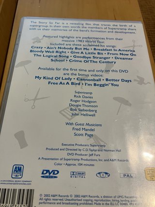DVDs Roger Waters, Supertramp, RPWL