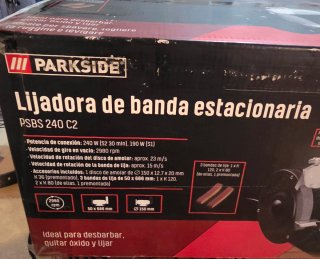 Lijadora de banda estacionaria Parkside PSBS 240 C