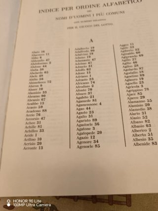L'antica smorfia napoletana. Il libro dei sogni...