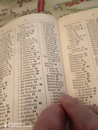 L'antica smorfia napoletana. Il libro dei sogni...