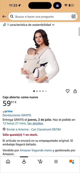 Mochila de porteo Momcozy