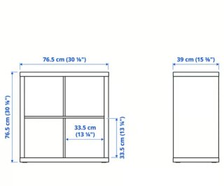 Estantería Kallax Ikea 4 cubos