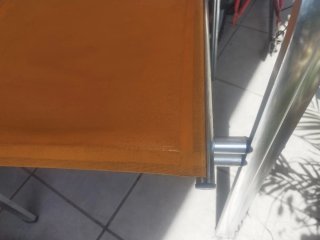 Silla Terraza Jardín Aluminio Naranja 4