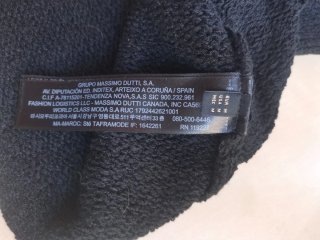 Top negro Massimo Dutti sin mangas
