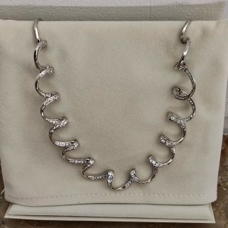 Gargantilla plata con circonitas