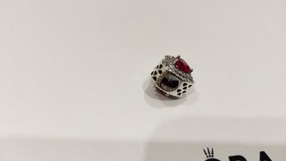 Pandora Corazón Circonitas Rojo y Plata