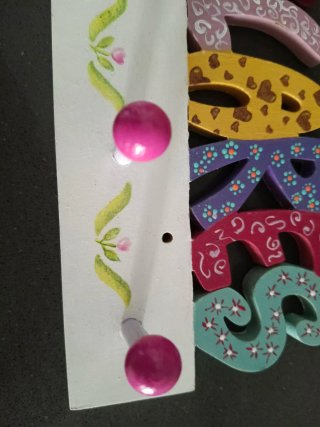 Hecho a mano.Original perchero decorativo, ideal p