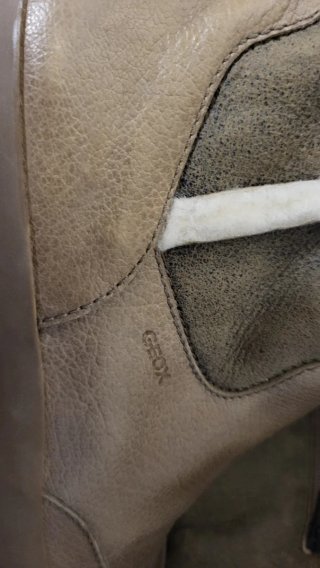 Stivali montone Geox beige/marrone